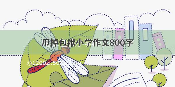 甩掉包袱小学作文800字