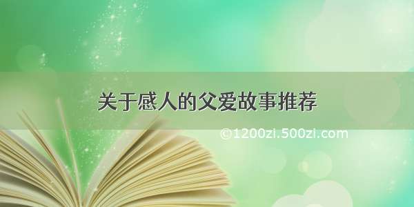 关于感人的父爱故事推荐