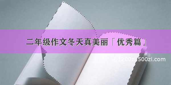 二年级作文冬天真美丽「优秀篇」