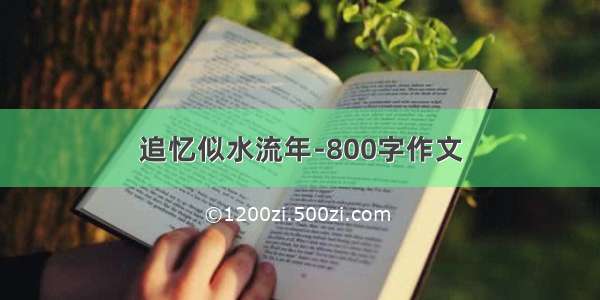 追忆似水流年-800字作文