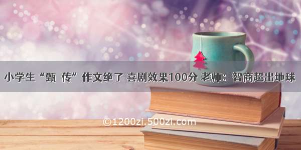 小学生“甄嬛传”作文绝了 喜剧效果100分 老师：智商超出地球