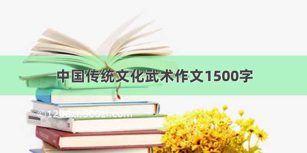 中国传统文化武术作文1500字