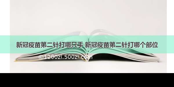 新冠疫苗第二针打哪只手 新冠疫苗第二针打哪个部位