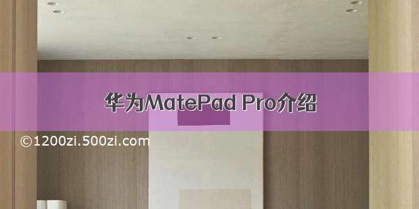 华为MatePad Pro介绍