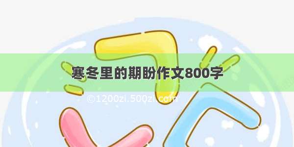 寒冬里的期盼作文800字