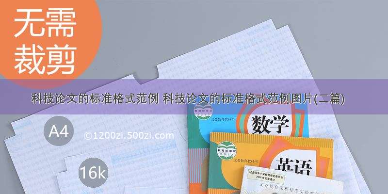 科技论文的标准格式范例 科技论文的标准格式范例图片(二篇)