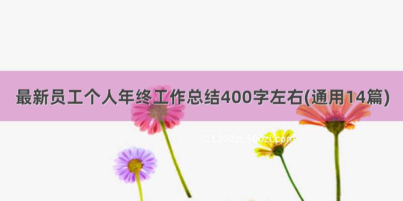 最新员工个人年终工作总结400字左右(通用14篇)