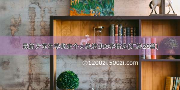 最新大学生学期末个人总结300字精选(汇总20篇)