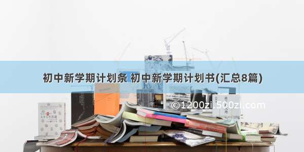 初中新学期计划条 初中新学期计划书(汇总8篇)