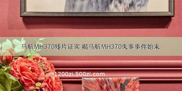 马航MH370残片证实 揭马航MH370失事事件始末