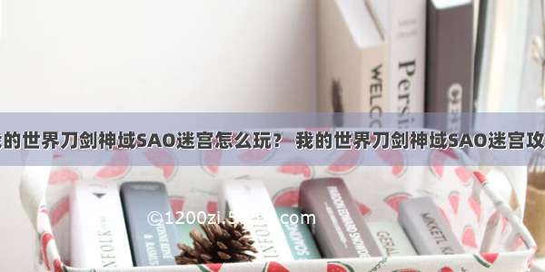 我的世界刀剑神域SAO迷宫怎么玩？ 我的世界刀剑神域SAO迷宫攻略