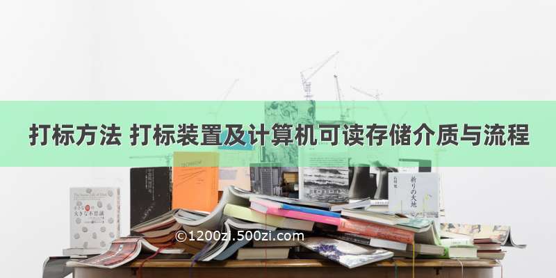 打标方法 打标装置及计算机可读存储介质与流程