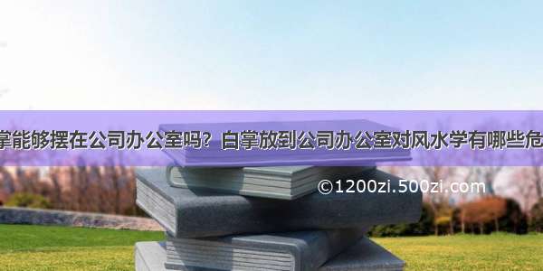 白掌能够摆在公司办公室吗？白掌放到公司办公室对风水学有哪些危害？