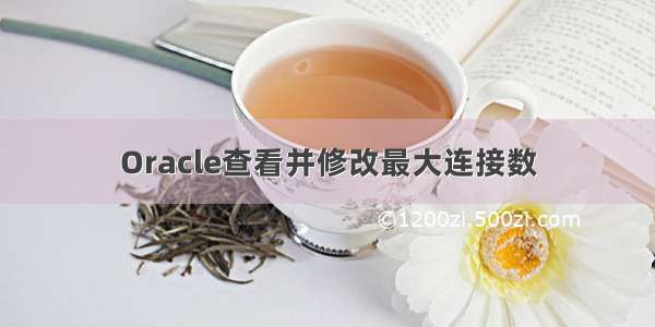 Oracle查看并修改最大连接数