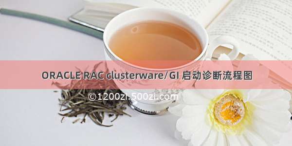 ORACLE RAC clusterware/GI 启动诊断流程图