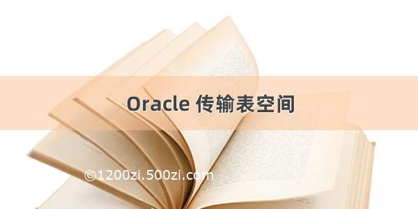 Oracle 传输表空间