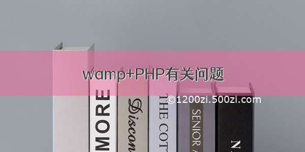 wamp+PHP有关问题