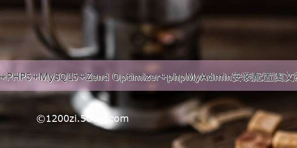 IIS6+PHP5+MySQL5+Zend Optimizer+phpMyAdmin安装配置图文教程 