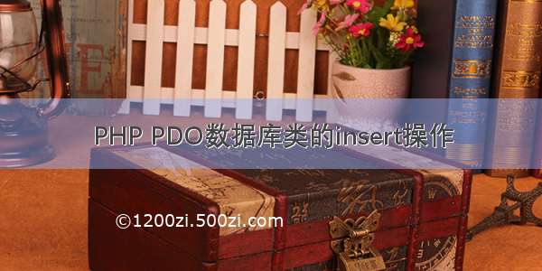 PHP PDO数据库类的insert操作