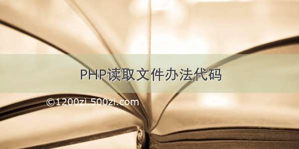 PHP读取文件办法代码