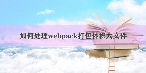 如何处理webpack打包体积大文件