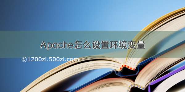 Apache怎么设置环境变量