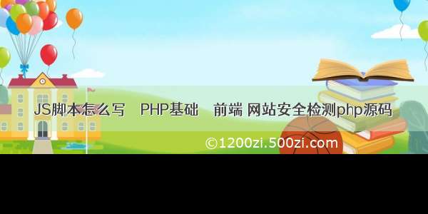 JS脚本怎么写 – PHP基础 – 前端 网站安全检测php源码