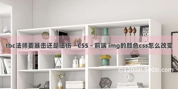 tbc法师要暴击还是法伤 – CSS – 前端 img的颜色css怎么改变