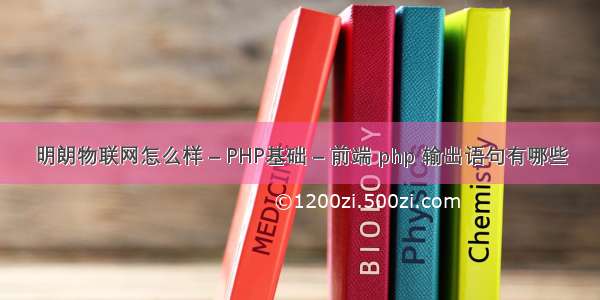 明朗物联网怎么样 – PHP基础 – 前端 php 输出语句有哪些