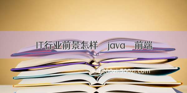 IT行业前景怎样 – java – 前端