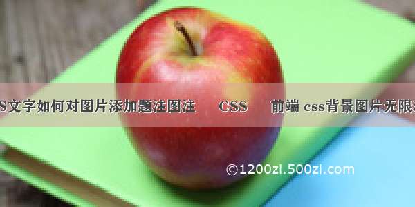 WPS文字如何对图片添加题注图注 – CSS – 前端 css背景图片无限动画