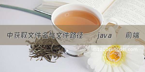 中获取文件名与文件路径 – java – 前端