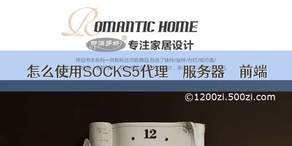 怎么使用SOCKS5代理 – 服务器 – 前端