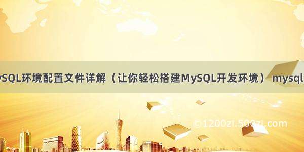 Ubuntu下MySQL环境配置文件详解（让你轻松搭建MySQL开发环境） mysql 版本升级历史