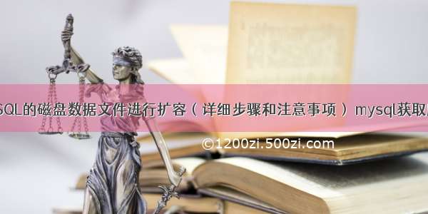 如何对MySQL的磁盘数据文件进行扩容（详细步骤和注意事项） mysql获取所有的表名