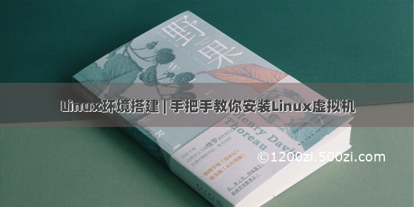 Linux环境搭建 | 手把手教你安装Linux虚拟机