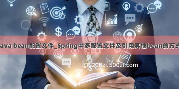 java bean配置文件_Spring中多配置文件及引用其他bean的方式