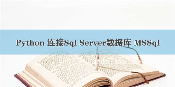 Python 连接Sql Server数据库 MSSql