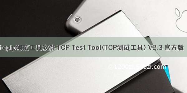 tcpip测试工具软件 TCP Test Tool(TCP测试工具) V2.3 官方版