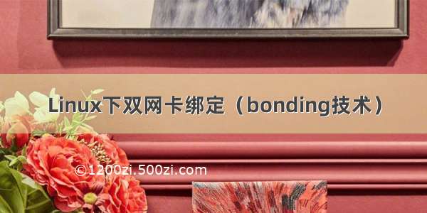 Linux下双网卡绑定（bonding技术）