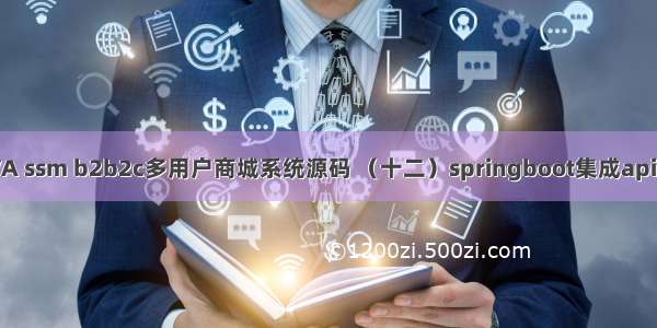 JAVA ssm b2b2c多用户商城系统源码 （十二）springboot集成apidoc