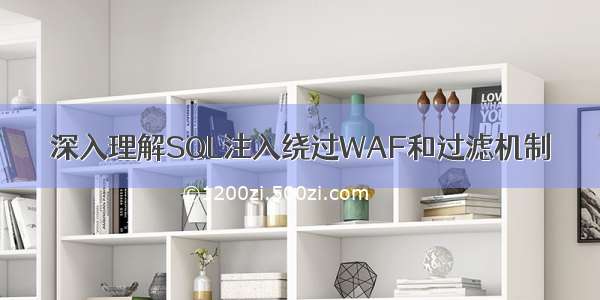 深入理解SQL注入绕过WAF和过滤机制