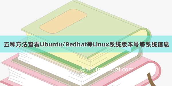 五种方法查看Ubuntu/Redhat等Linux系统版本号等系统信息