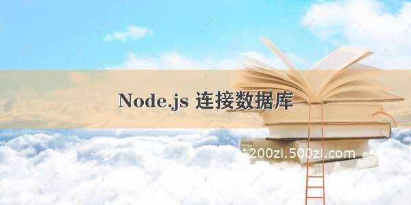 Node.js 连接数据库