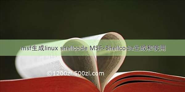 msf生成linux shellcode MSF-Shellcode生成和使用