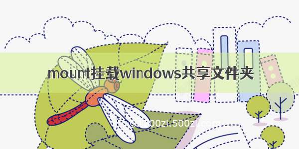 mount挂载windows共享文件夹