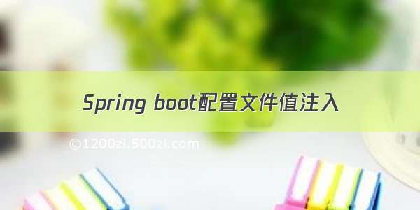 Spring boot配置文件值注入