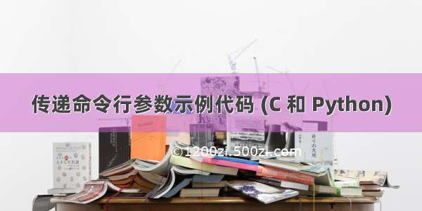 传递命令行参数示例代码 (C 和 Python)