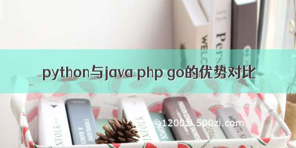 python与java php go的优势对比