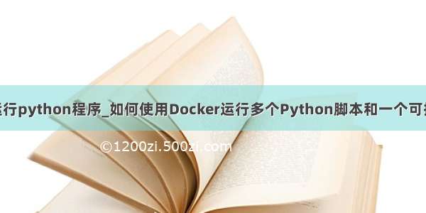 docker运行python程序_如何使用Docker运行多个Python脚本和一个可执行文件？